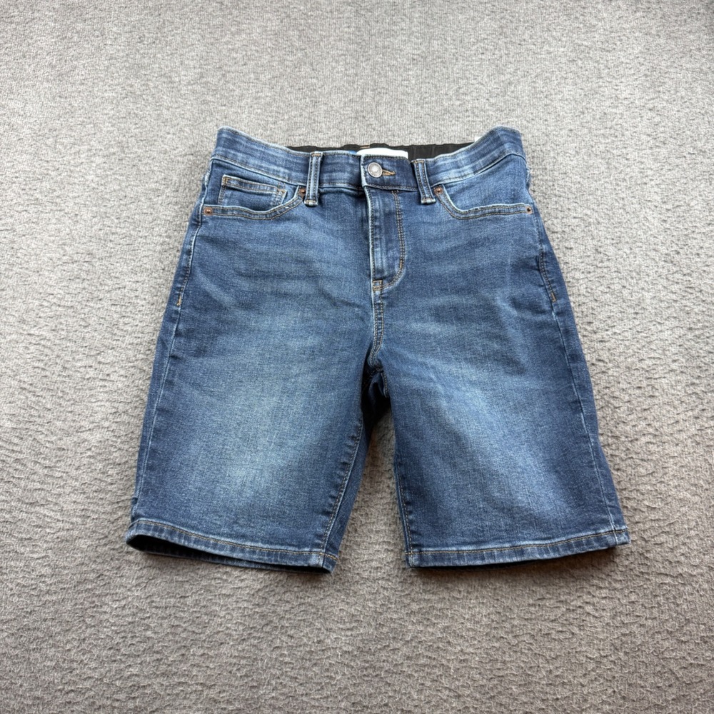 Old Navy Denim Shorts Boy's Size 14 Blue 360 Stretch Slim Built-In Tough